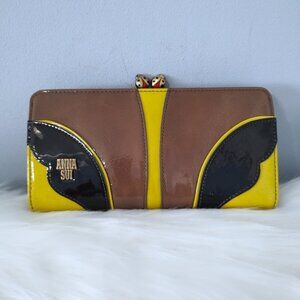 Anna Sui ladybug butterfly wallet EUC